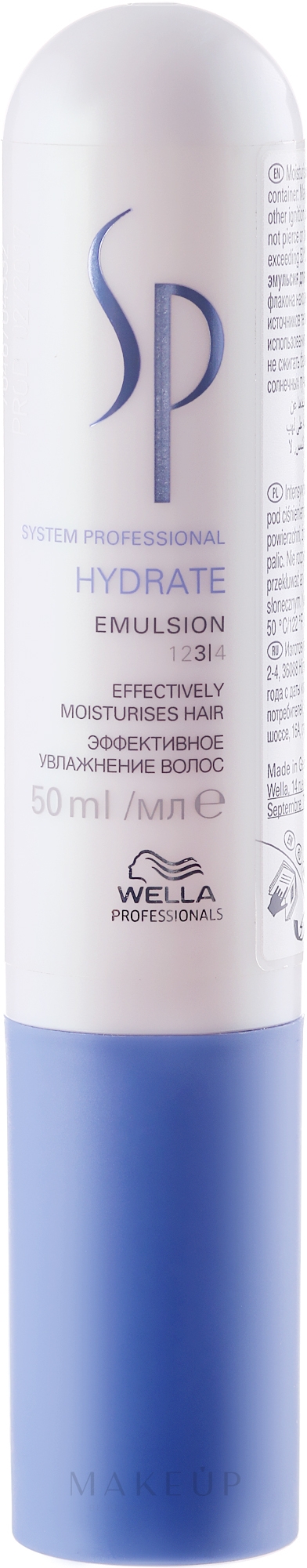 Feuchtigkeitsspendende Emulsion für feines und trockenes Haar - Wella SP Hydrate Emulsion — Bild 50 ml