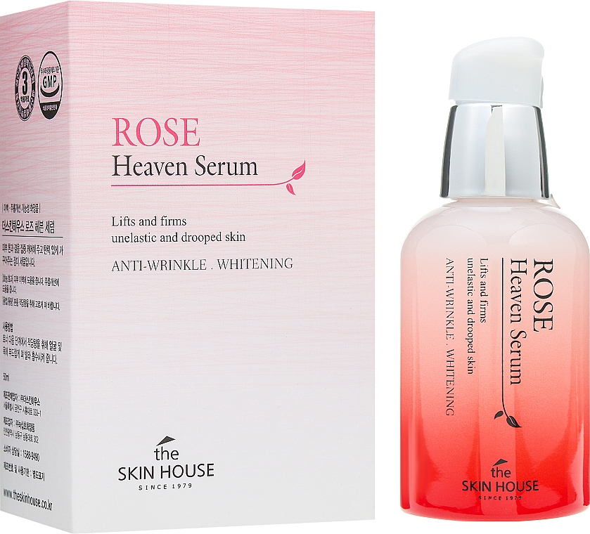 Verjungendes und aufhellendes Gesichtsserum mit Rosenextrakt - The Skin House Rose Heaven Serum — Bild N2