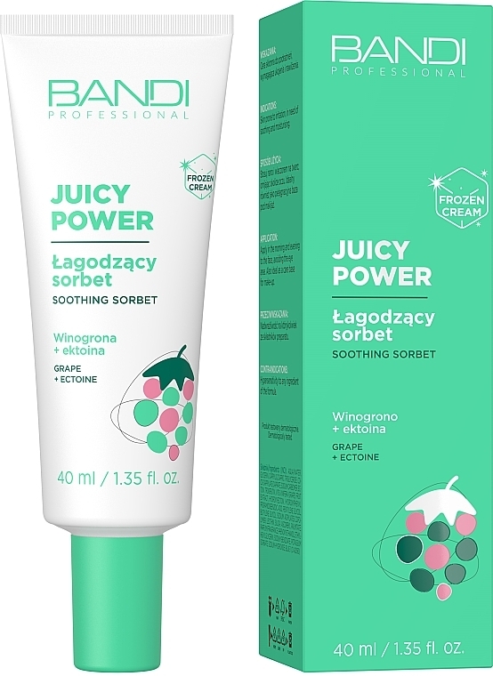 Beruhigendes Gesichtssorbet  - Bandi Professional Juicy Power Soothing Sorbet Grape + Ectoine  — Bild N1