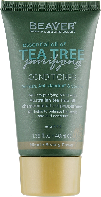 Stärkende Haarspülung mit Teebaumöl - Beaver Professional Essential Oil Of Tea Tree Conditioner — Bild N3