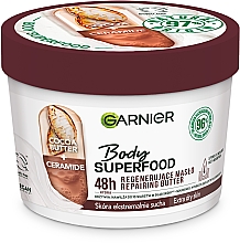 Körperbutter für trockene Haut - Garnier Body SuperFood Cocoa & Ceramide Repairing Butter — Bild N3