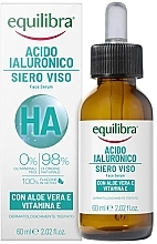 Gesichtsserum mit Hyaluronsäure und Aloe - Equilibra Hyaluronic Acid Face Serum — Bild N1