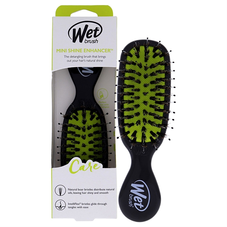 Haarbürste - Wet Brush Mini Shine Enhancer Care Brush Black — Bild N4
