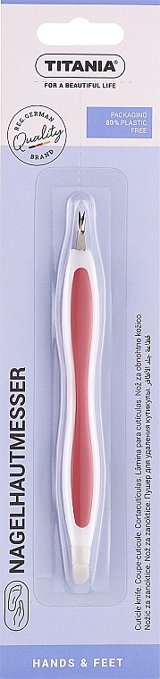 Nagelhautmesser weiß-rosa - Titania — Bild N1