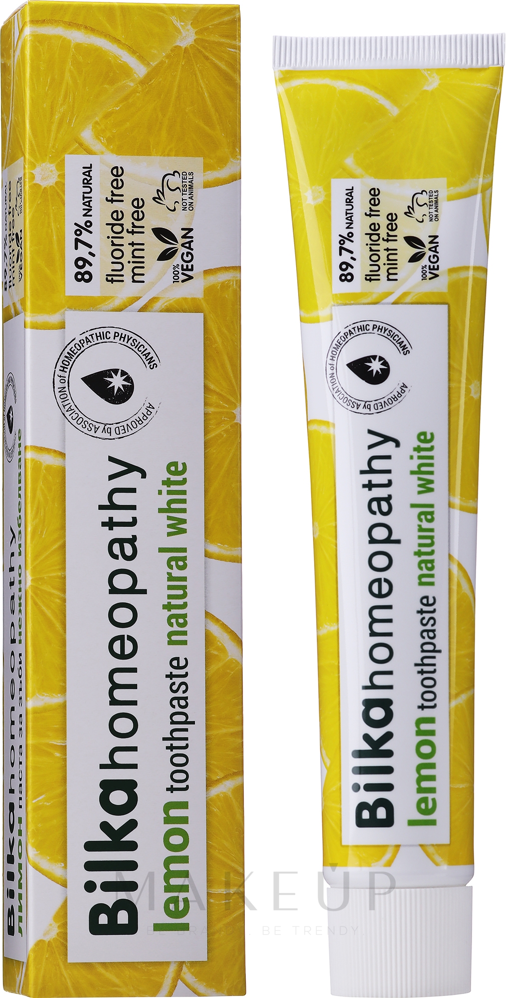 Homöopathische Zahnpasta mit Zitronengeschmack - Bilka Homeopathy Lemon Toothpaste — Bild 75 ml