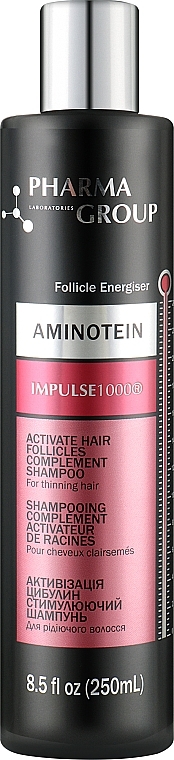 Shampoo Aktivierung der Haarfollikel - Pharma Group Laboratories Aminotein + Impulse 1000 Shampoo — Bild N1