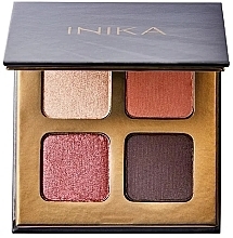 Düfte, Parfümerie und Kosmetik Lidschattenpalette - Inika Eyeshadow Quad Palette