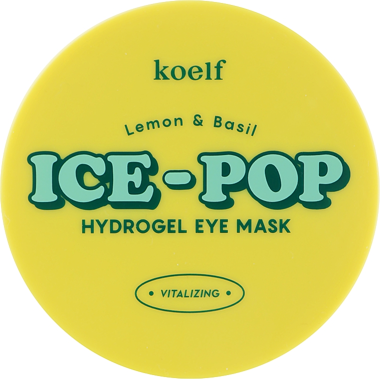 Hydrogel-Augenpads Zitrone und Basilikum - Petitfee&Koelf Lemon & Basil Ice-Pop Hydrogel Eye Mask — Bild N1