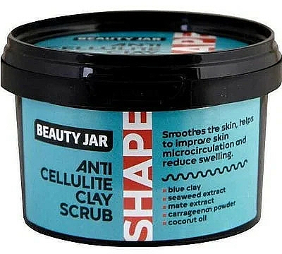 Anti-Cellulite-Ton-Körperpeeling - Beauty Jar Shape Anti-Cellulite Clay Scrub — Bild N1