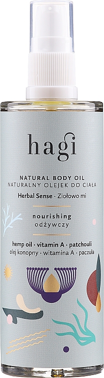 Nährendes Körperöl mit Hanf, Vitamin A und Patschuli - Hagi Body Oil — Bild N1