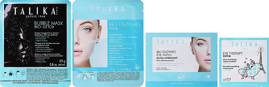 Gesichtspflegeset - Talika Instant Beauty (Gesichtsmaske 3 St. + Augenpatches) — Bild N2