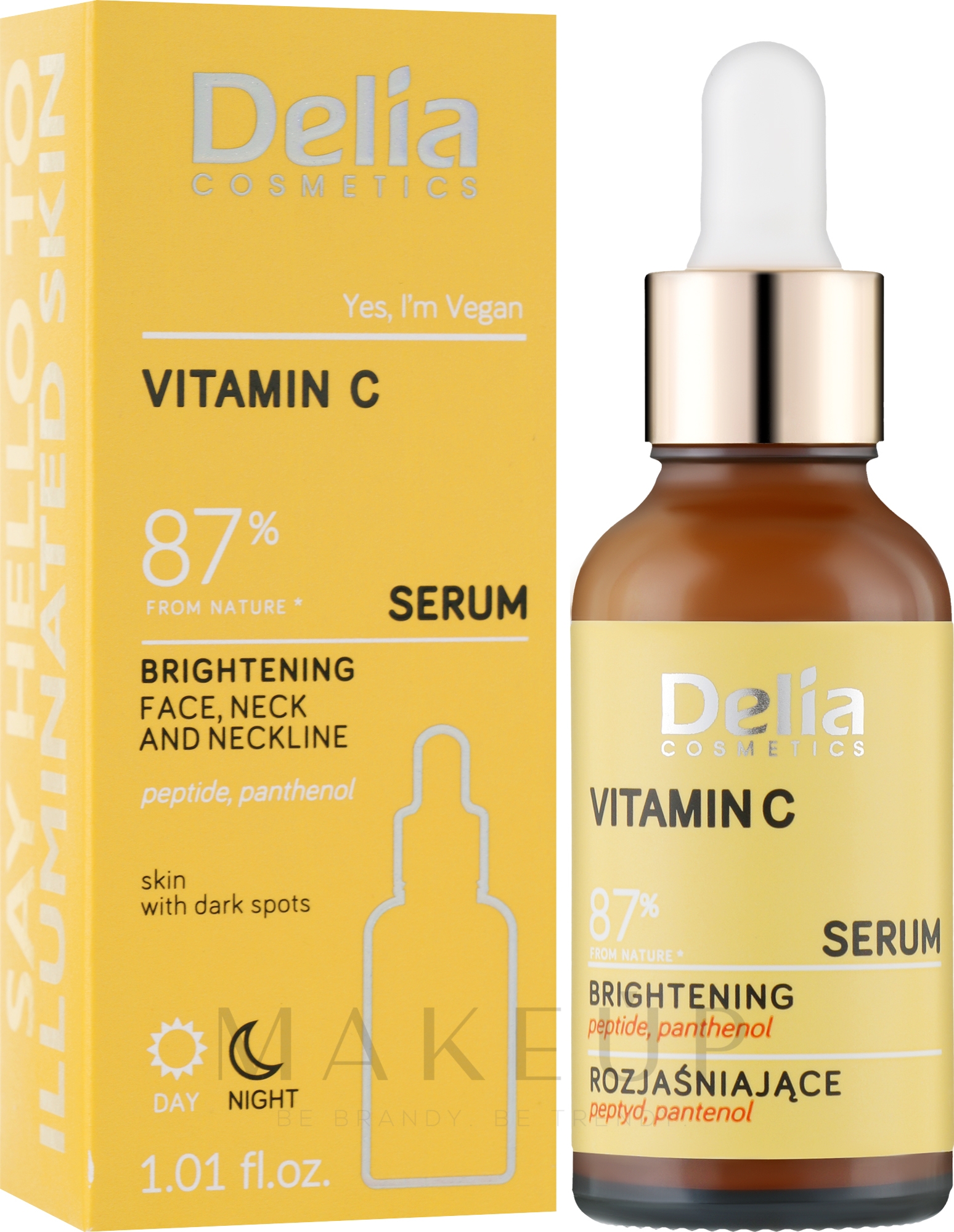 Aufhellendes Serum für Gesicht, Hals und Dekolleté mit Vitamin C - Delia Vitamin C Serum — Bild 30 ml