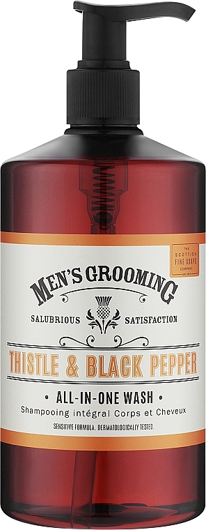 All-In-One Duschgel mit Distel und schwarzem Pfeffer - Scottish Fine Soaps Men's Grooming Thistle & Black Pepper All-In-One Wash — Bild N1