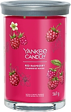 Düfte, Parfümerie und Kosmetik Duftkerze mit Ständer Rote Himbeere mit 2 Dochten - Yankee Candle Red Raspberry Tumbler