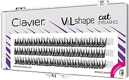 Wimpernbüschel L 8 mm - Clavier V&L Shape Cat Eyelashes  — Bild N1