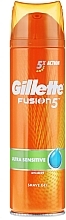 Set - Gillette Fusion 5 ProGlide Sharp (Rasiergel 200ml + Rasierer 1 St. + Ersatzklinge 1 St. + Kosmetiktasche) — Bild N3