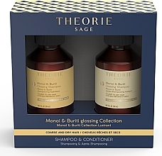 Düfte, Parfümerie und Kosmetik Set - Theorie Sage Monoi & Buriti Glossing Travel Set (sham/90ml + cond/90ml)