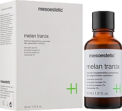 Depigmentierendes Serum - Mesoestetic Melan Tran3x Intensive Depigmenting Concentrate Serum — Bild N2