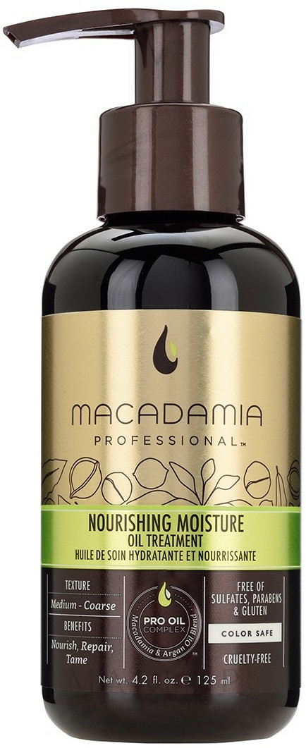 Feuchtigkeitsspendendes Haaröl mit Vitamin E für mehr Glanz - Macadamia Professional Natural Oil Nourishing Moisture Treatment — Foto 125 ml