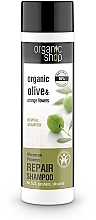 Düfte, Parfümerie und Kosmetik Reparierendes Shampoo mit Bio Oliven & Orangenblüten - Organic Shop Organic Olive and Argan Oil Repair Shampoo