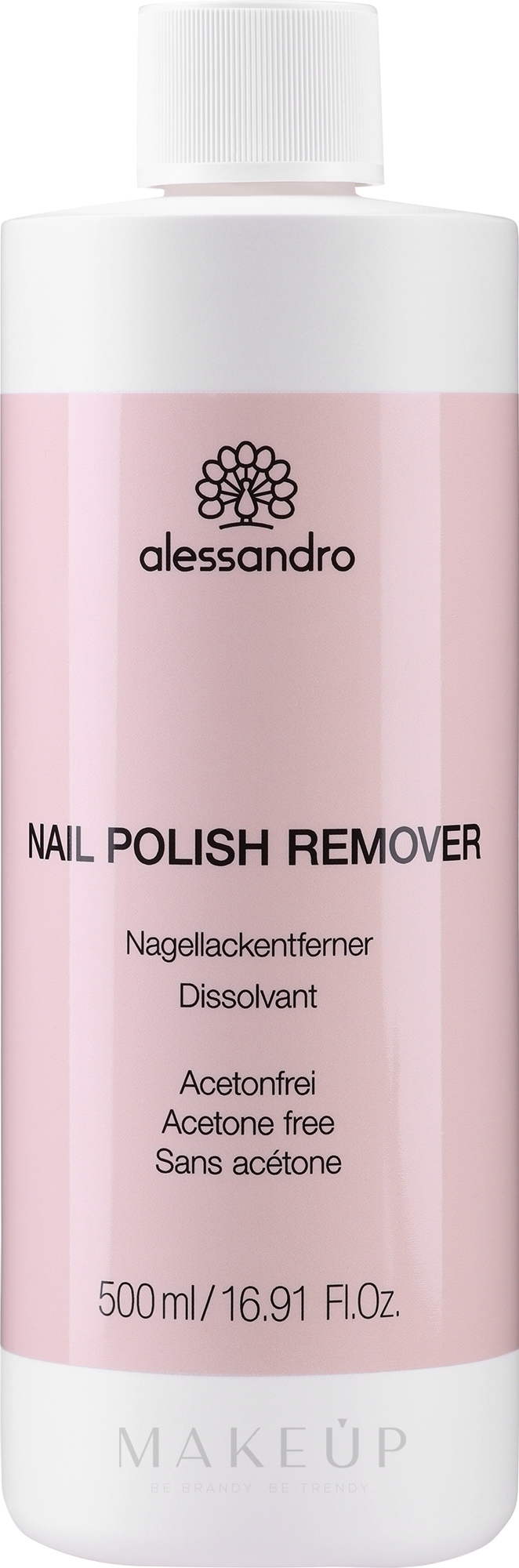 Nagellackentferner ohne Aceton - Alessandro International Nail Polish Remover Acetone Free — Bild 500 ml