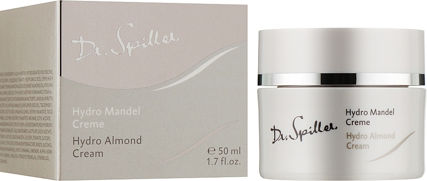 Feuchtigkeitsspendende und regenerierende Gesichtscreme mit Traubenkernöl und Mandelduft - Dr. Spiller Hydro Almond Cream — Bild N2