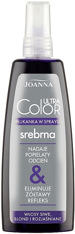 Silberne Tönungsspülung für graue, blonde und aufgehellte Haare - Joanna Ultra Color System Hair Spray Lotion — Bild N7