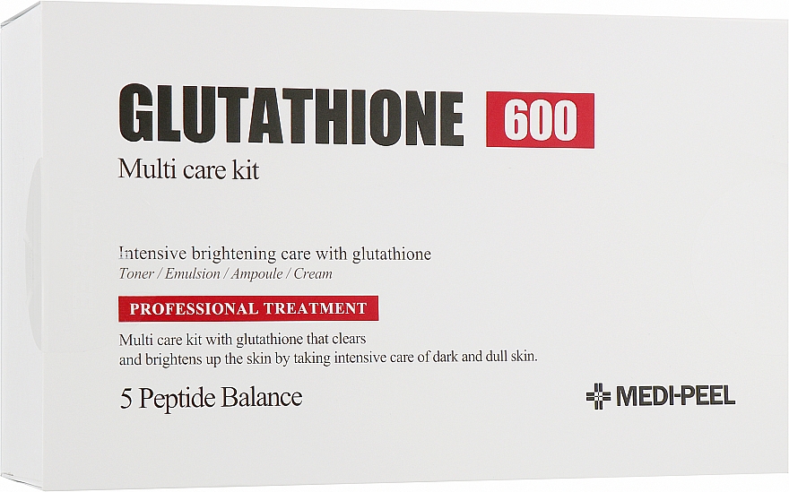 Gesichtspflegeset - Medi Peel Glutathione Multi Care Kit (Tonikum 30ml + Emulsion 30ml + Serum 30ml + Creme 50g) — Bild N1