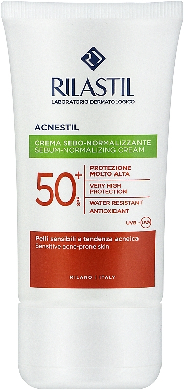 Sonnenschutzcreme für das Gesicht - Rilastil Sun System Spf50+ Acnestil — Bild N1