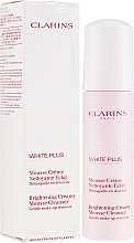 Düfte, Parfümerie und Kosmetik Aufhellende Gesichtsmousse zum Abschminken - Clarins White Plus Makeup Brightening Creamy Mousse Cleanser