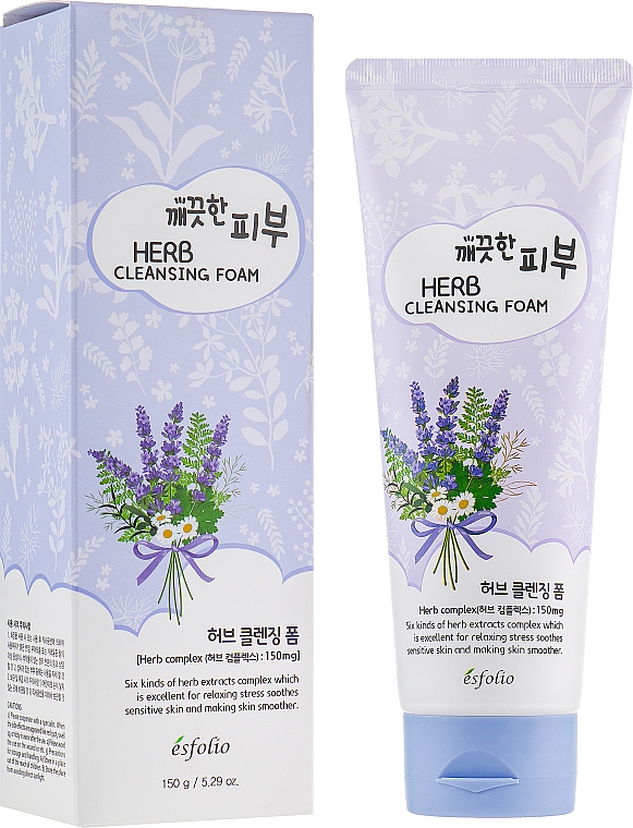Reinigungsschaum mit Kräuterkomplex - Esfolio Pure Skin Herb Cleansing Foam — Bild N1