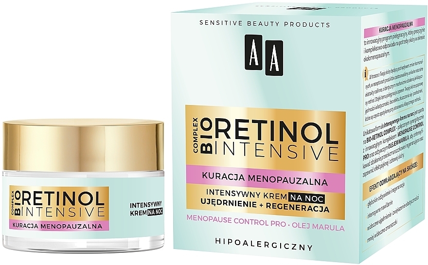 Hypoallergene Nachtcreme mit Retinol - AA Retinol Intensive Cream — Bild N2