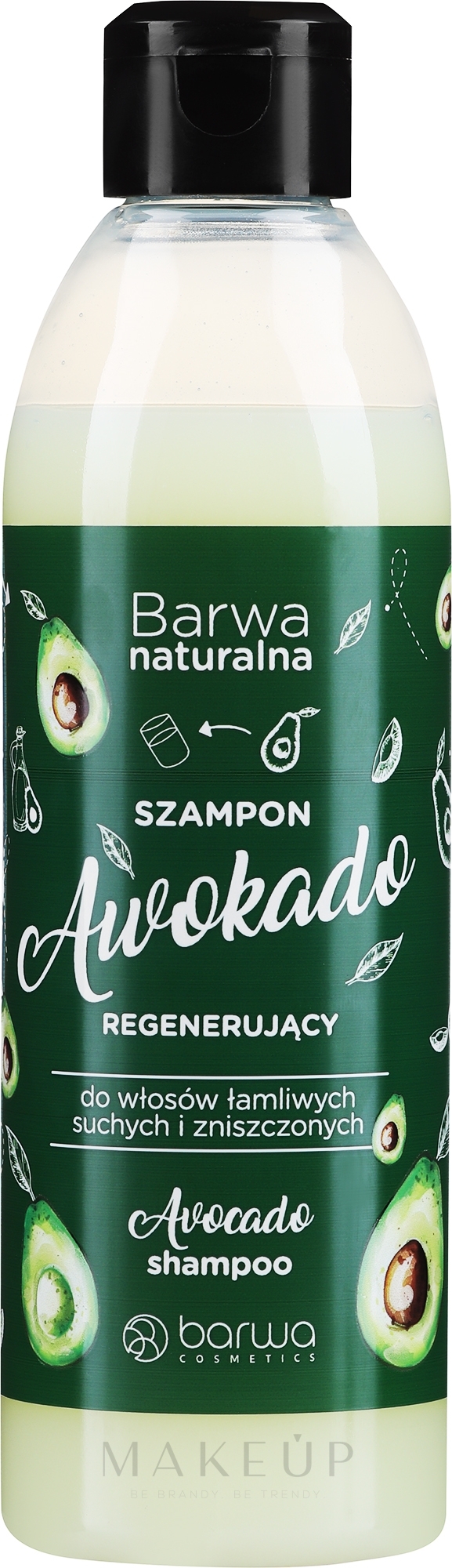 Regenerierendes Shampoo mit Avocado - Barwa Avocado Hair Shampoo — Bild 300 ml