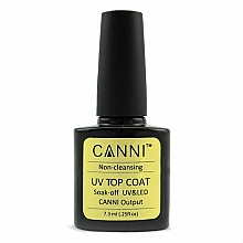 Soak-Off Versiegelungsgel - Canni Gel Non-cleansing Top Coat — Bild N2