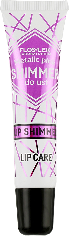 Lippenschimmer - Floslek Lip Care Shimmer Metalic Pink