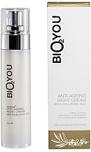 Düfte, Parfümerie und Kosmetik Anti-Aging-Nachtcreme mit Hyaluronsäure für das Gesicht - Bio2You Natural Anti-Ageing Night Cream With Hyaluronic Acid