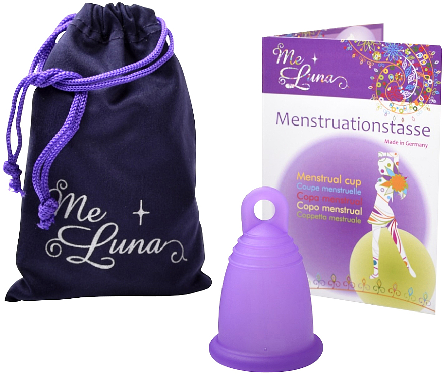 Menstruationstasse Größe M violett - MeLuna Classic Menstrual Cup — Bild N2