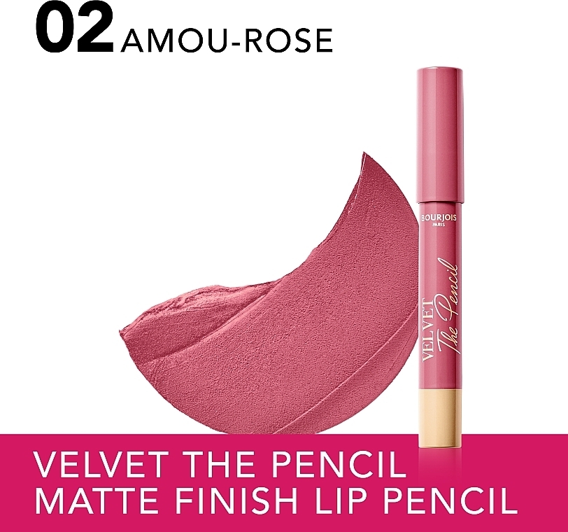 Lippenpomade - Bourjois Velvet The Pencil Lipstick — Bild N3