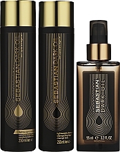 Haarpflegeset - Sebastian Professional Dark Oil (Shampoo 250ml + Conditioner 250ml + Haaröl 95ml)  — Bild N1