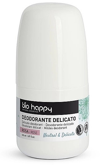 Deo Roll-on Rose - Bio Happy Neutral & Delicate Roll-On Deodorant Rose — Bild N1