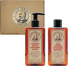 Düfte, Parfümerie und Kosmetik Badeset für Männer - Captain Fawcett Expedition Reserve Wash Set (Duschgel 250ml + Shampoo 250ml)
