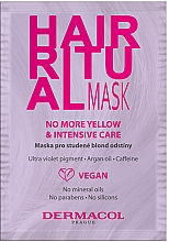 Maske für coloriertes Haar - Dermacol Hair Ritual No More Yellow Mask Hair Mask — Bild N1