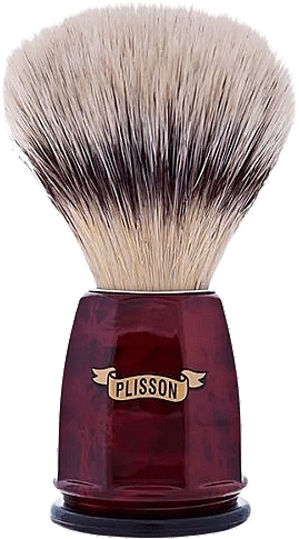 Rasierpinsel Walnuss - Plisson Russian Grey Faceted Brush — Bild N1