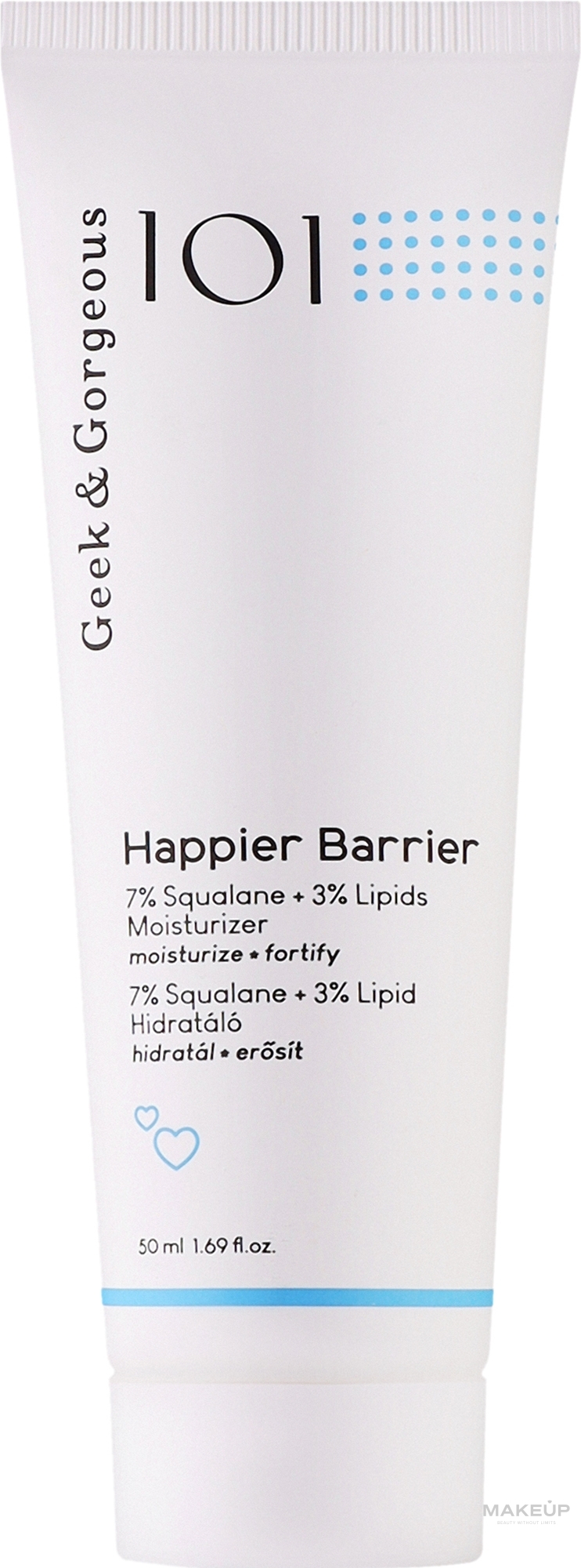 Gesichtscreme - Geek & Gorgeous Happier Barrier 10% Squalane + Lipids Moisturizer — Bild 50 ml