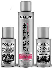 Haarpflegeset - Kativa Anti-Frizz Straightening Without Iron Xtreme Care (Haarmaske 150ml + Shampoo 30ml + Conditioner 30ml) — Bild N2