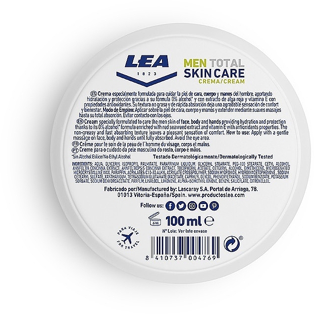 3in1 Creme für Männer - Lea Men Total Skin Care Cream — Bild N2