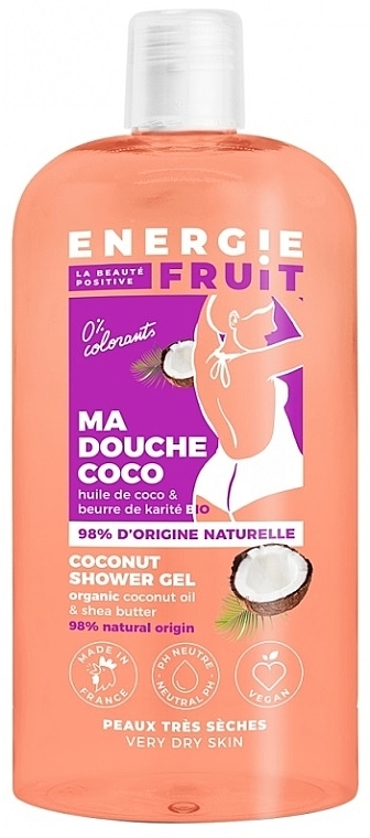 Duschgel Kokosöl und Sheabutter - Energie Fruit Coconut Shower Gel — Bild N1