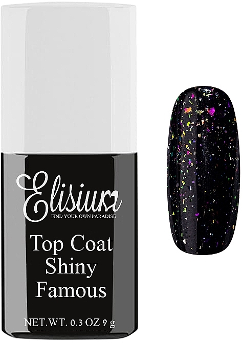 Nagellack - Elisium Top Coat Shiny Famous — Bild N1