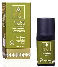 Düfte, Parfümerie und Kosmetik Augencreme mit Aloe Vera - Olive Spa Aloe Vera Eye Cream 3 in 1 