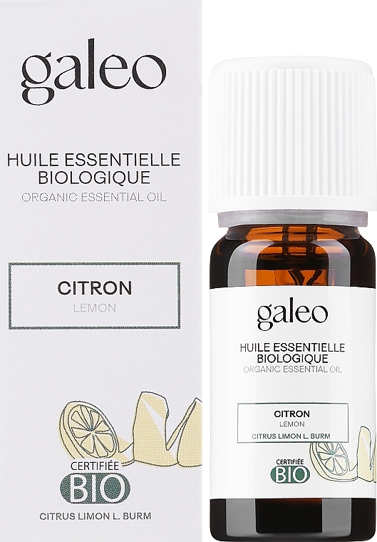 Organisches ätherisches Öl mit Zitrone - Galeo Organic Essential Oil Lemon — Bild N2